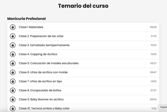 Curso de Manicuria Profesional